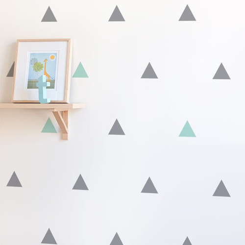 Vinilos Triángulos, Decorá Tus Paredes! 6 Cm,135 Por Plancha