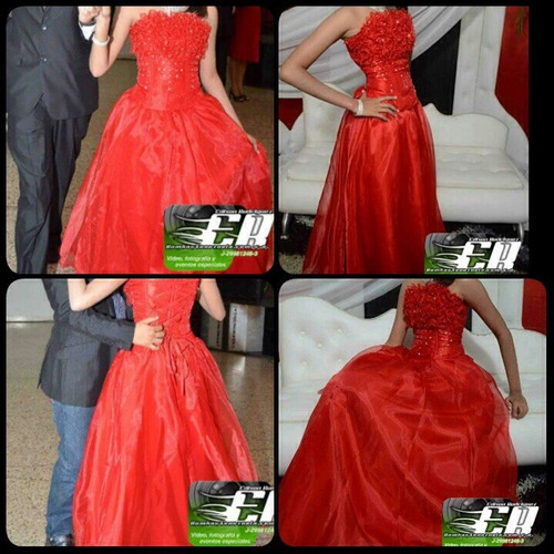 Exclusivo Vestido De 15 Años Rojo