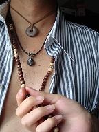 Vishudi Collar Hombre Caracol En Base