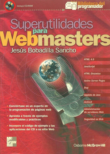 Libro Superutilidades Para Webmasters, Editorial Mcgraw-hill