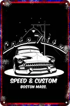 Comprar Carteles Antiguos Chapa 60x40cm Speed Custom Hot Rod Au-562
