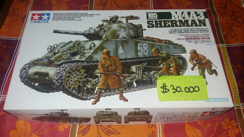 Tanque Sherman Más Figuras Tamiya 1.35
