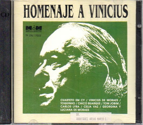 Chico Buarque Y Otros - Homenaje A Vinicius - Cd Original