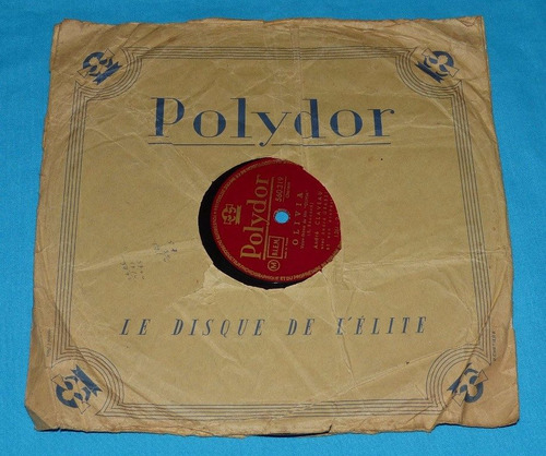 Olivia Vals André Claveau Polydor Disco De Carbón 10 Francia