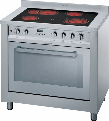 Cocina Ariston  Cp 0v9 M (x) - 100% Electrica - 90 Cm Acero