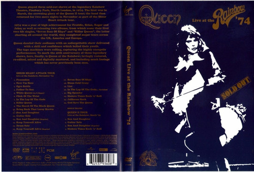 Queen - Live At Rainbow 74 Dvd - U