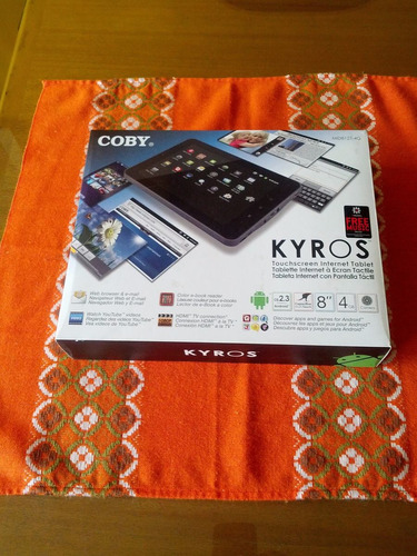Tablet Coby Kyros 8 Pulgadas Modelo Mid8127-4g 100% Nuevo