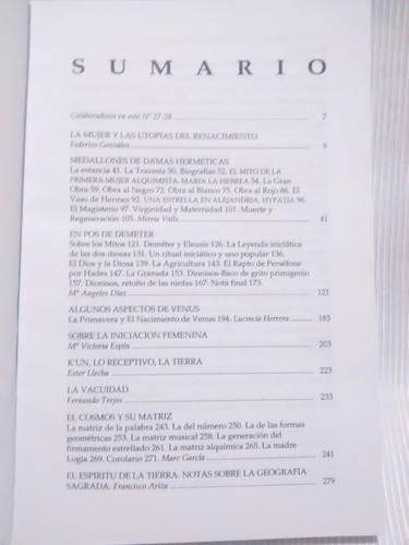 Imagen 3 de 5 de Symbolos Revista Internacional Lo Femenino Mujer 27 28 2004