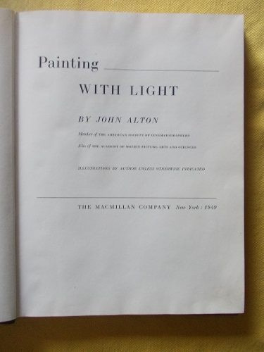 1949 Painting With Light (pintar C/luz) J.alton 1º Edic.(r9)