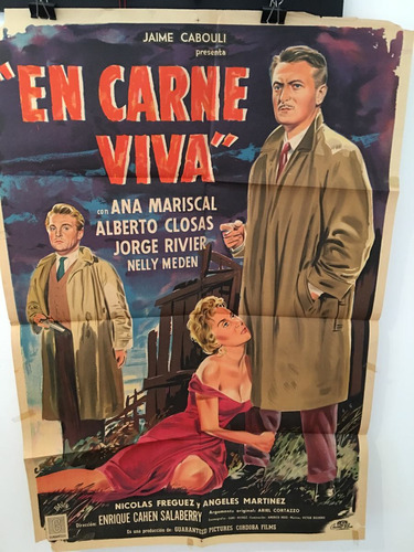 Afiche De Cine Original - En Carne Viva