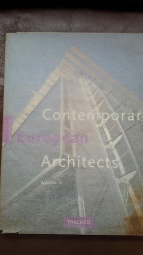 Libro Contemporary European Architects Vol Ii, Taschen (50) (Usado)