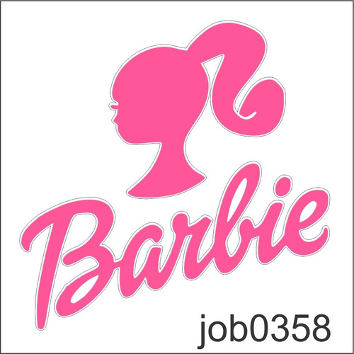 Adesivo Decorativo Boneca Barbie Rosa  Job0358