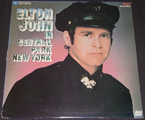Elton John In Central Park New York - Laserdisc Laser Disc