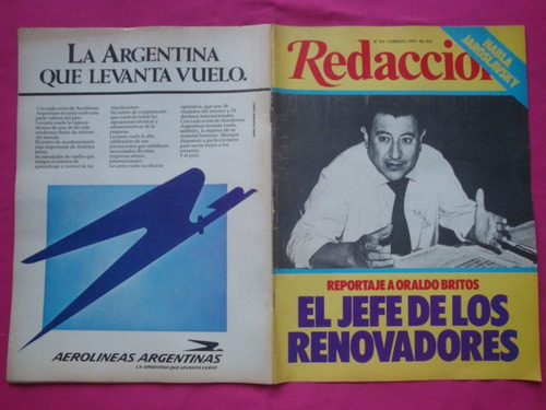 Revista Redaccion N° 144 1985 El Jefe De Los Renovadores