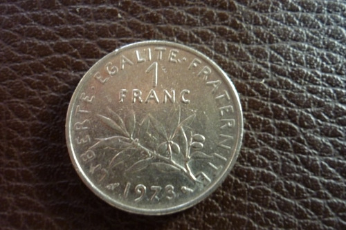 Moneda Antigua Francia 1973 1 Franco