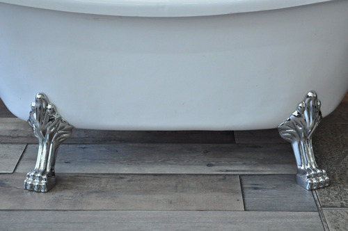 Imagen 4 de 10 de Bañera Tipo Antigua Patas De Leon 180 X 78 Acrilico Blanca