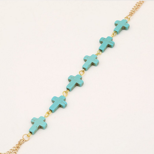 Collar Body Chain Accesorio Cadena Ear Cuff Cruz