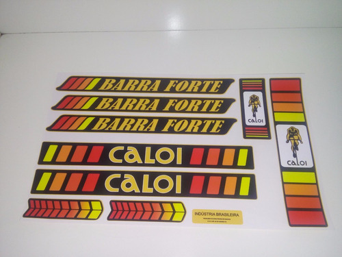 Adesivo P/ Bicicleta Caloi Barra Forte L 1982 - Frete Gratis