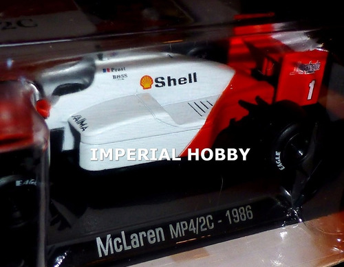 F1 Formula 1 Mclaren Mp4/2c Alain Prost Metal 1986 1:43 Full