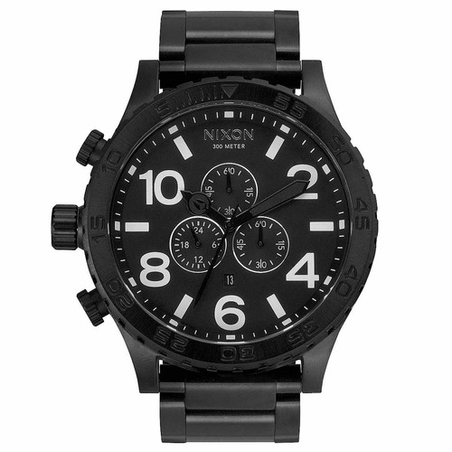 Nixon A083001 Hombres 51-30 Chrono Negro Pulsera De Acero