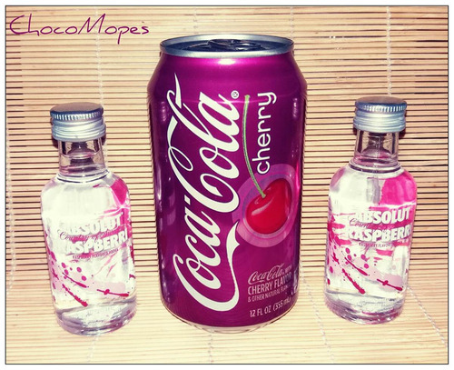 Absolut Raspberri + Coca Cola Cherry