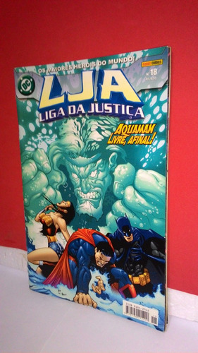 Hq Lja Liga Da Justica #18 Aquaman Livre, Afinal Gibi Panini