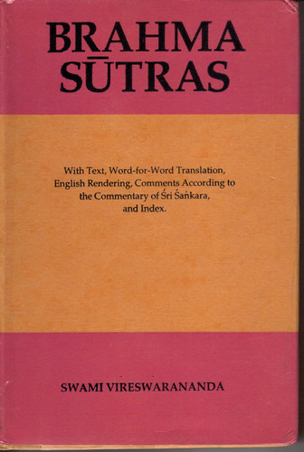 Brahma Sutras According To Sankara Translated English Yoga