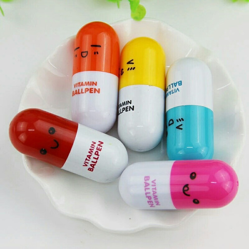 Imagem 4 de 6 de Kit 6 Canetas Cápsula Presente Brinde Hospital Medico Doutor
