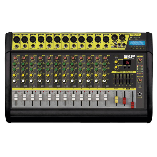 Skp Vz-120 Ii, Consola Potenciada 12 Canales 250w + 250w