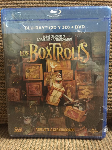Los Boxtrolls Bluray 3d Y Bluray Y Dvd Universal