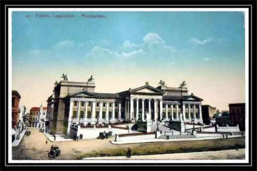 Palacio Legislativo - Montevideo Antiguo - Lámina 45x30 Cm.