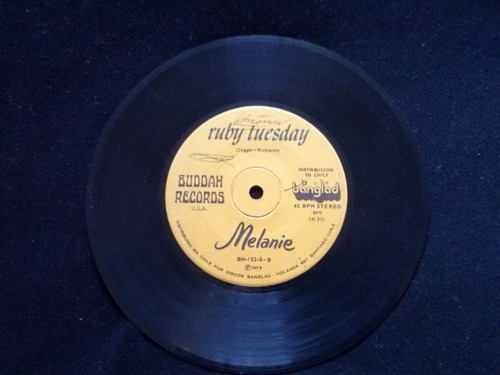 Single Melanie Ruby Tuesday