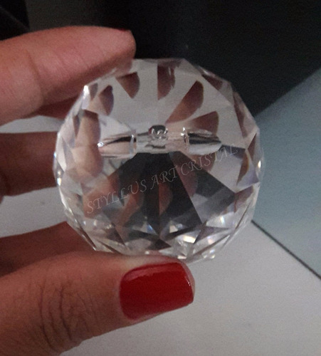 1 Esfera Bola Cristal Egípcio Asfour Feng Shui 50mm (5,0 Cm)