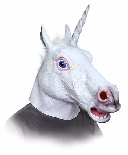 Mascara Cabeza Unicornio Harlem Shake Creepy Horse