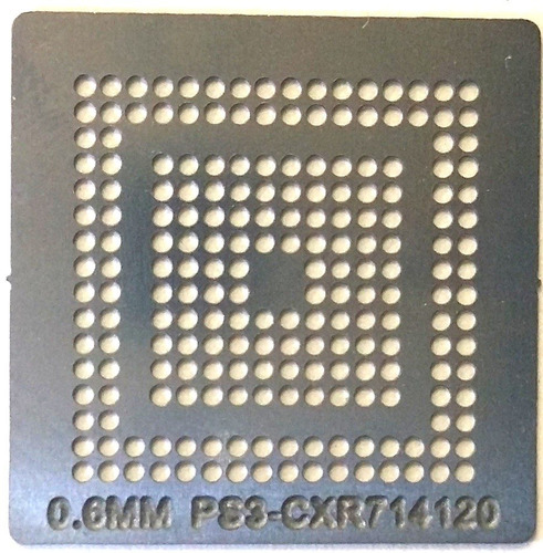 Stencil Ps3 Cxr7 Estencil Reballing Bga Calor Direto 0,60mm