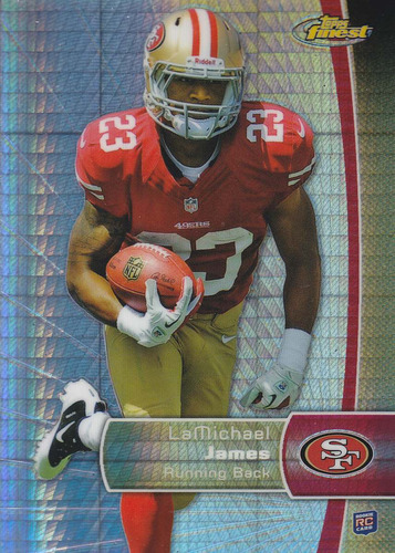 2012 Finest Prism Refractor Rookie Lamichael James Rb 49ers