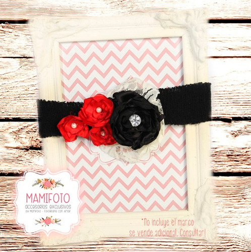 Tocado De Bebe Nena Bautismo Vincha Flor Cortejo Shabby Chic