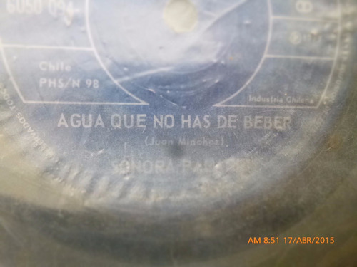 Vinilo Ep De La Sonora Palacios --agua Que No Has ( S23