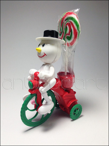 A64 Snowman Trike Lollypop Adorno Muñeco Nieve Navidad Cuerd
