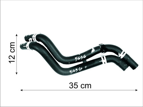 Mangueira Entrada E Saída Ar Quente Ford Ka 08/13 Conjunto