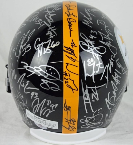 Autografiado X Equipo Pittsburgh Steelers Acereros Merca_geo