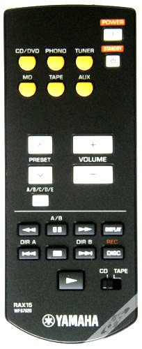 Control Remoto Rax15 Equipo De Audio Yamaha