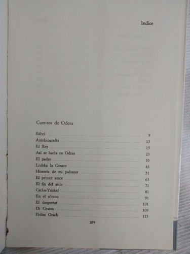 Imagen 3 de 4 de Cuentos De Odesa Y Otros Relatos Isaak Babel Ed. Raices