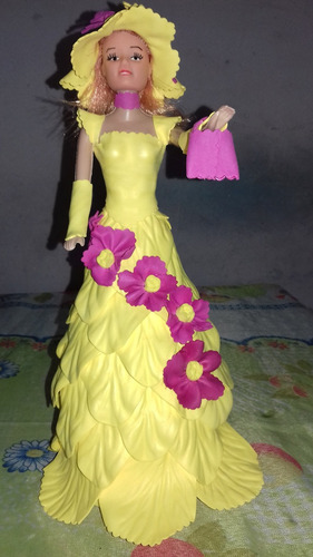 Boneca Papoula Com Roupa Eva