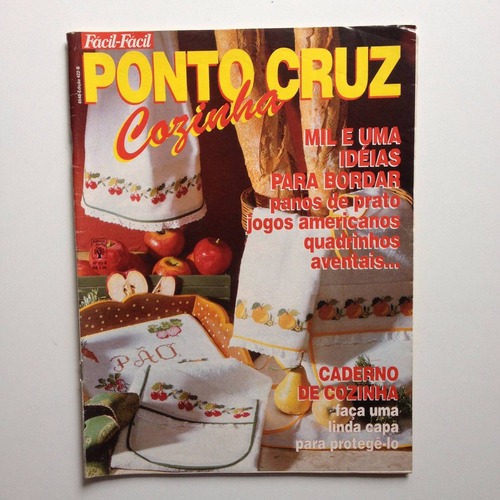 Revista Fácil Fácil Ponto De Cruz Borde Pano De Prato Nº422