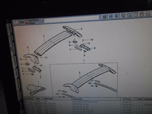 Rack Do Teto Montana 2004/2010 Original Gm