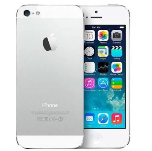 iPhone 5 Prata 16gb Com Todos Acessórios