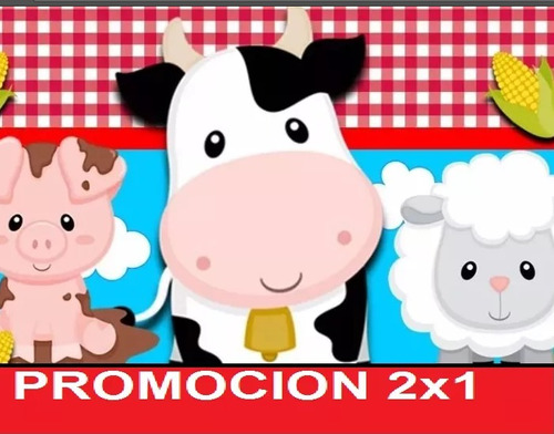 Kit Imprimible Animalitos De La Granja Full Fiesta 2x1