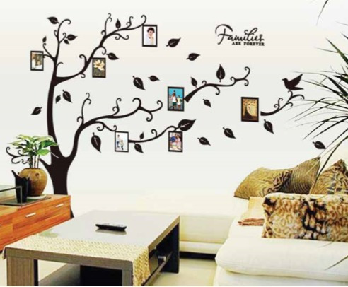 Adhesivo Decorativo Arbol Familiar Stickers Pared