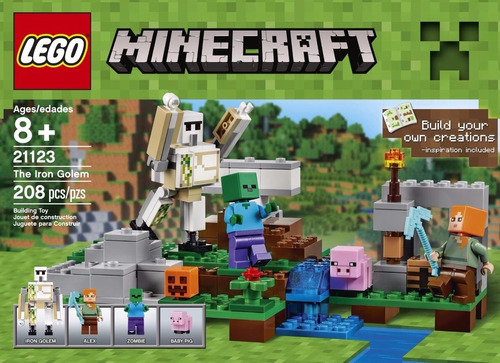 Lego Minecraft El Golem De Hierro 21123 Piezas Juguetes Niño